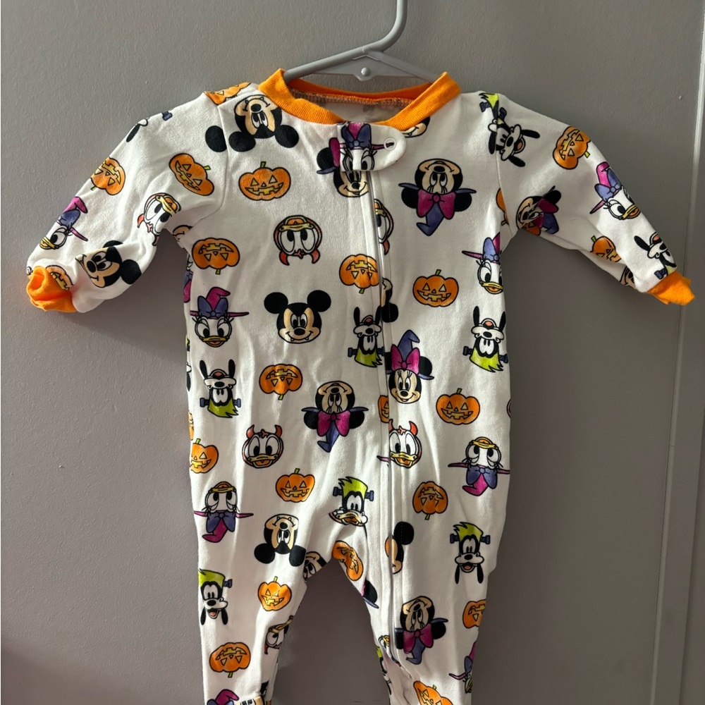 Disney Halloween Baby One Piece - White and Orange